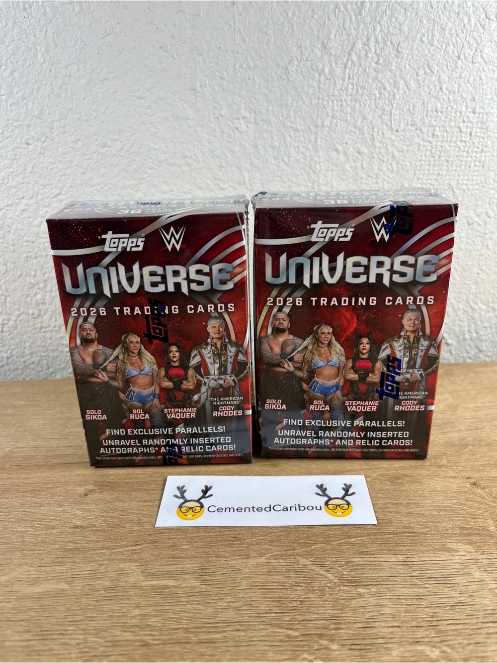 2026 Topps Universe WWE Wrestling Blaster Box lot x2 NEW SEALED